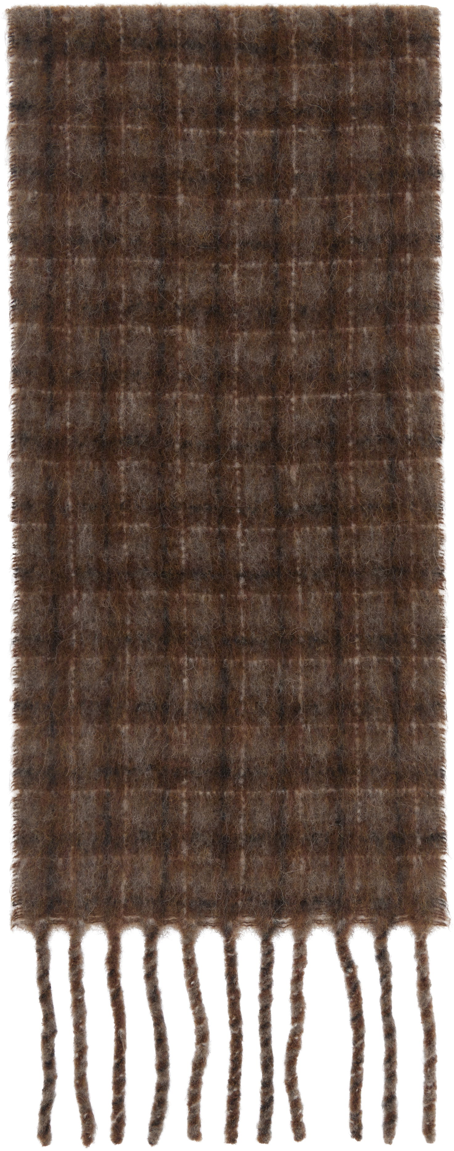 Шал OUR LEGACY Our Legacy Estate Checked Scarf Кафяво | A4258EBF, 1