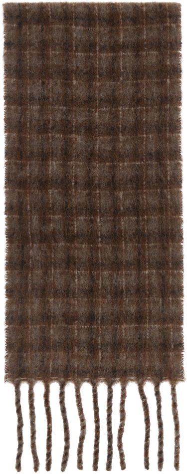 Шал OUR LEGACY Our Legacy Estate Checked Scarf Кафяво | A4258EBF, 1