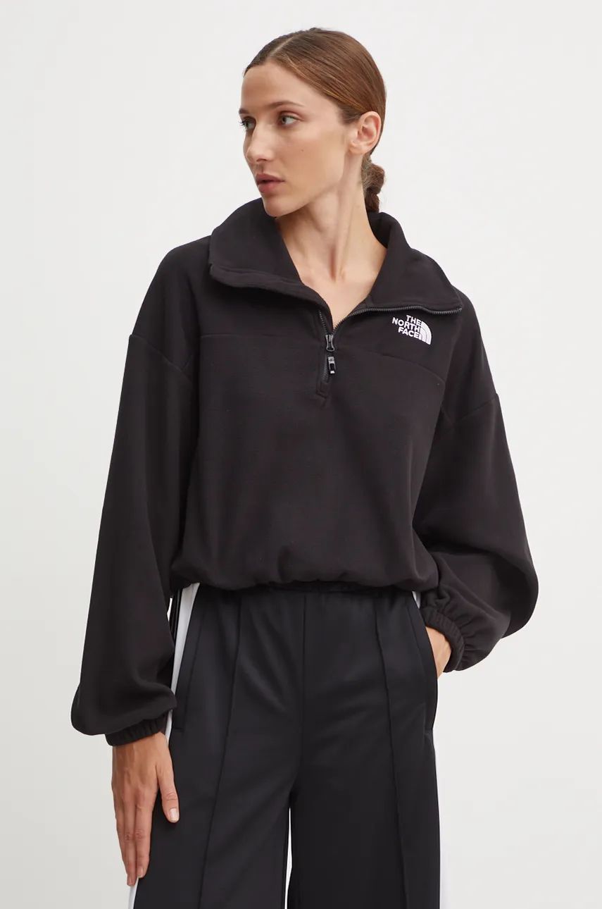 Суитчър The North Face Glacier 100 Black Cropped Sweatshirt Черно | NF0A89J9JK31, 0