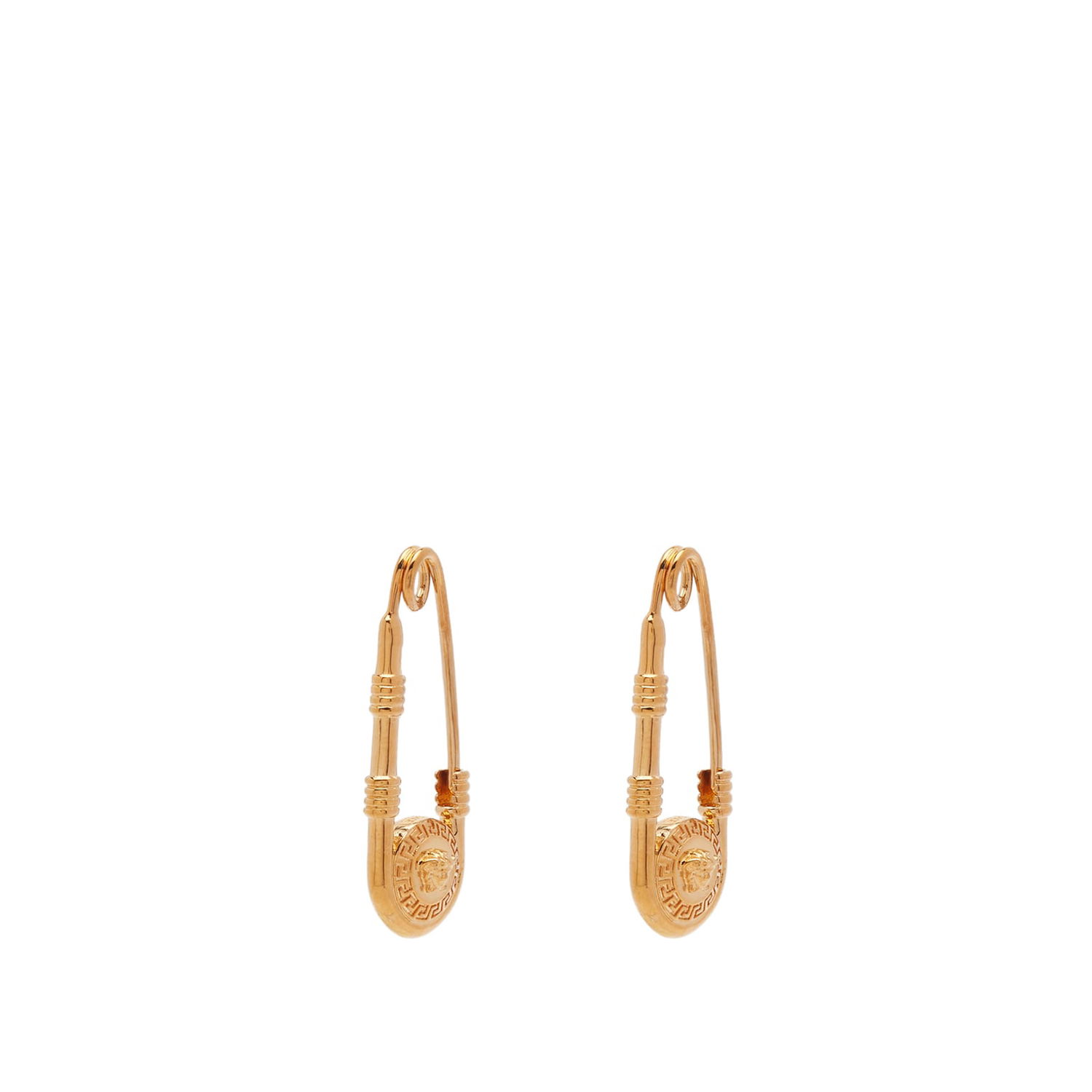 Пръстен Versace Women's Safety Pin Medusa Head Earrings Women's Gold Жълто | 1004827-1A00620-3J000, 0