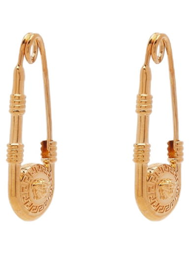 Пръстен Versace Women's Safety Pin Medusa Head Earrings Women's Gold Бежово | 1004827-1A00620-3J000