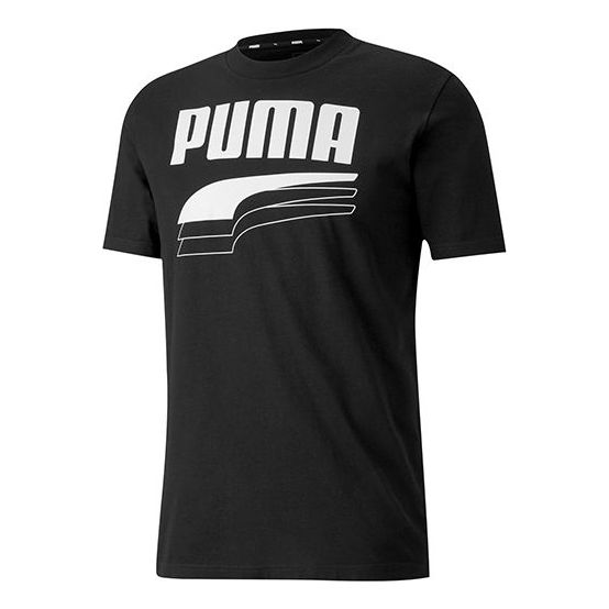 Тениска Puma Graphic Print Casual Short Sleeve T-Shirt Черно | 582772-01