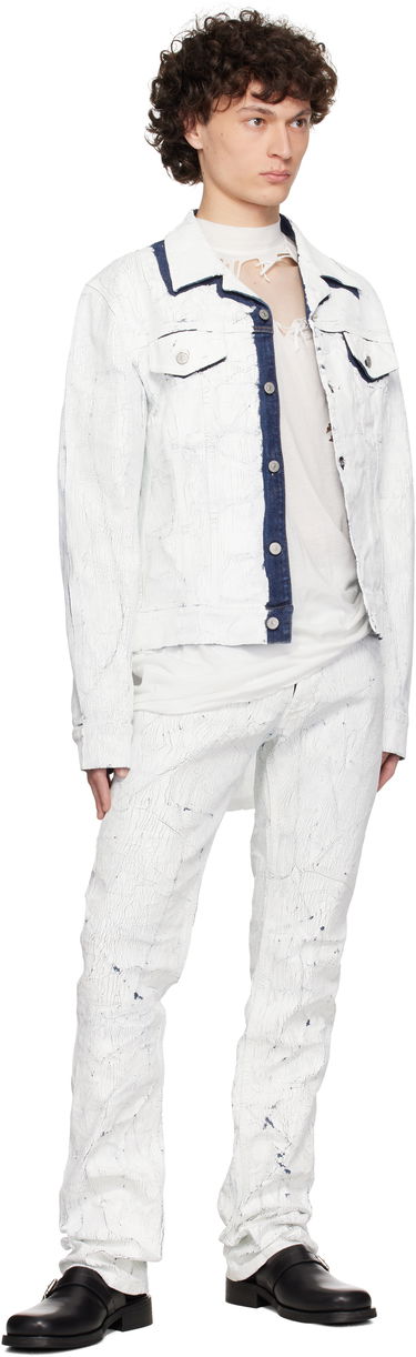 Яке бомбър Maison Margiela MM6 Maison Margiela Sports Denim Jacket Бяло | SH2AM0027 M30028, 3