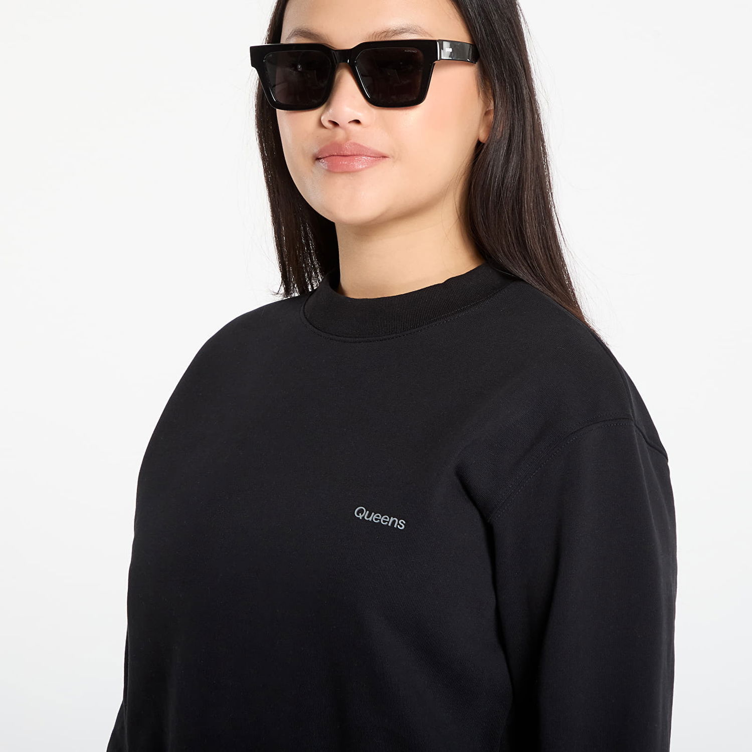 Суитчър Queens Queens Essential Crewneck Sweatshirt Черно | QNS_106, 1