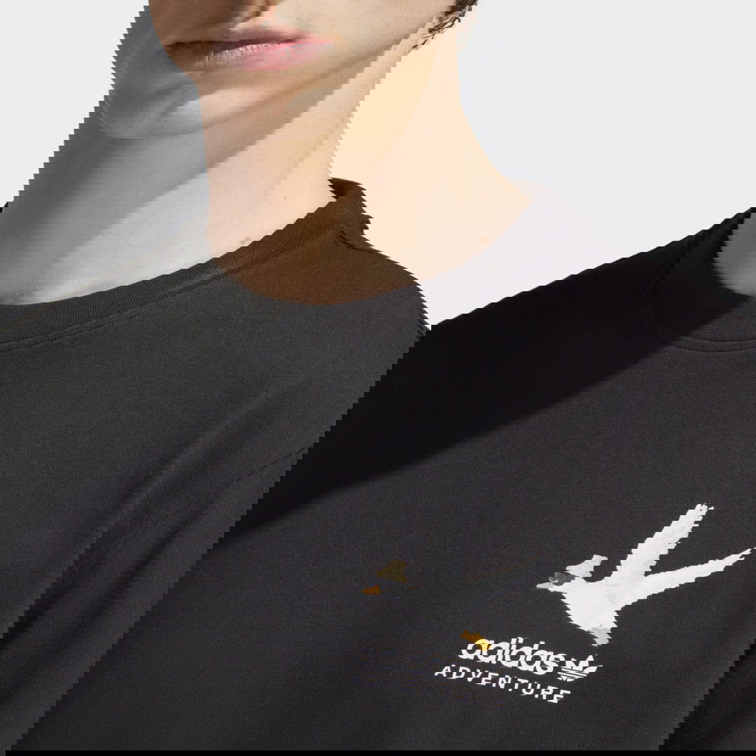 Тениска adidas Performance Tee Adventure Graphic Duckies Черно | HZ1148, 1
