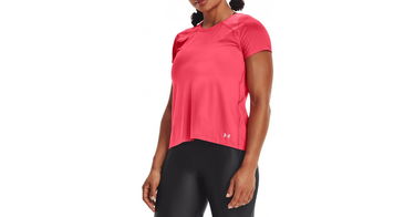 Тениска Under Armour Women's Iso-Chill Run Short Sleeve T-Shirt Розово | 1361926-819, 1
