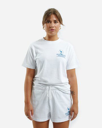 Тениска Sporty & Rich Gymnastics T-Shirt Бяло | TS486WH, 0