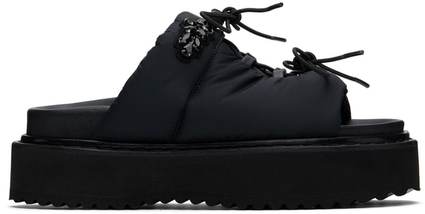 Аксесоари Simone Rocha Simone Rocha Platform Ghillie Sandals Черно | SLD50B 0798, 0