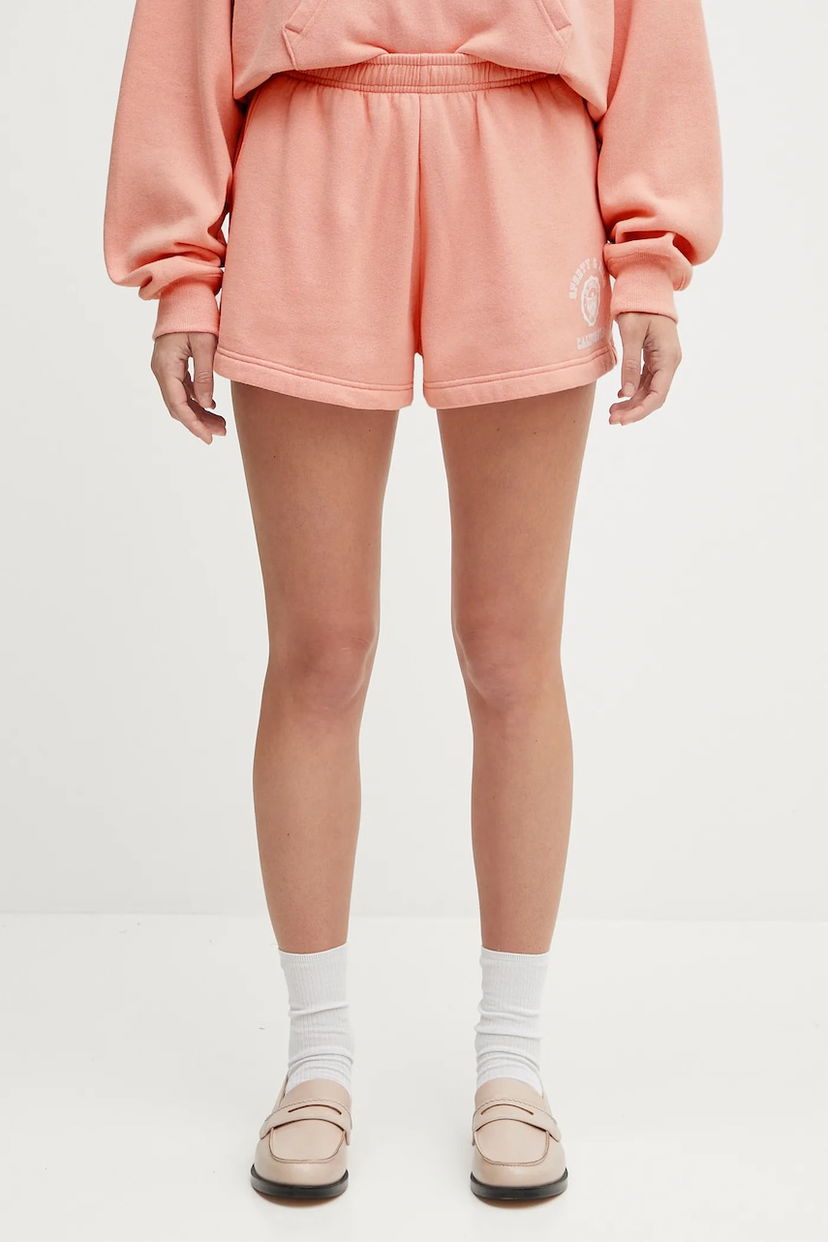 Къси панталони Sporty & Rich Sporty & Rich California Emblem Soft Disco High Waist Shorts Розово | SH052625218P141