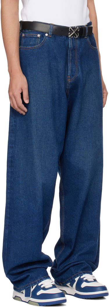 Дънки Off-White Off-White Loose Fit Jeans Синьо | OMYA180C99DEN0024400, 1