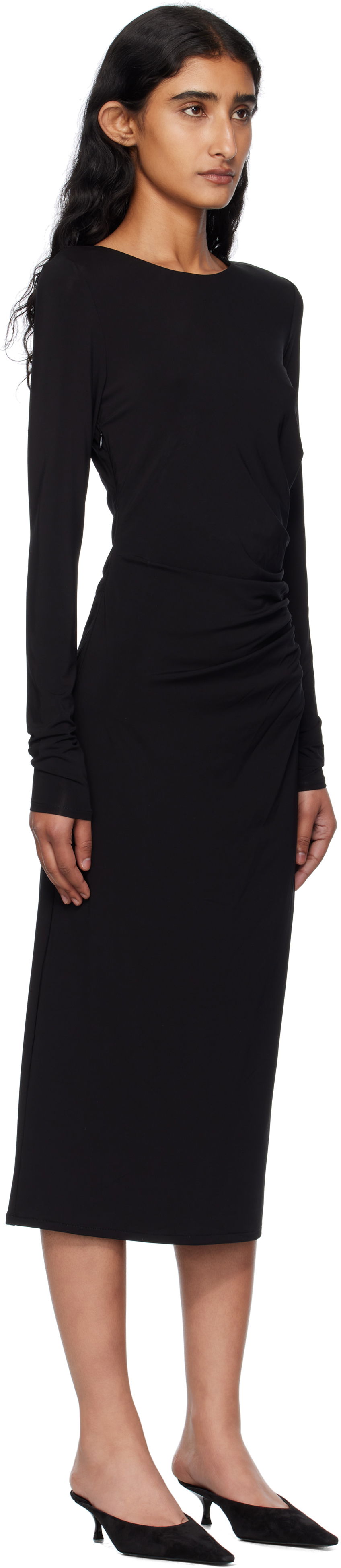 Pокля Max Mara Max Mara Zitto Midi Dress Черно | 2526626031600, 1