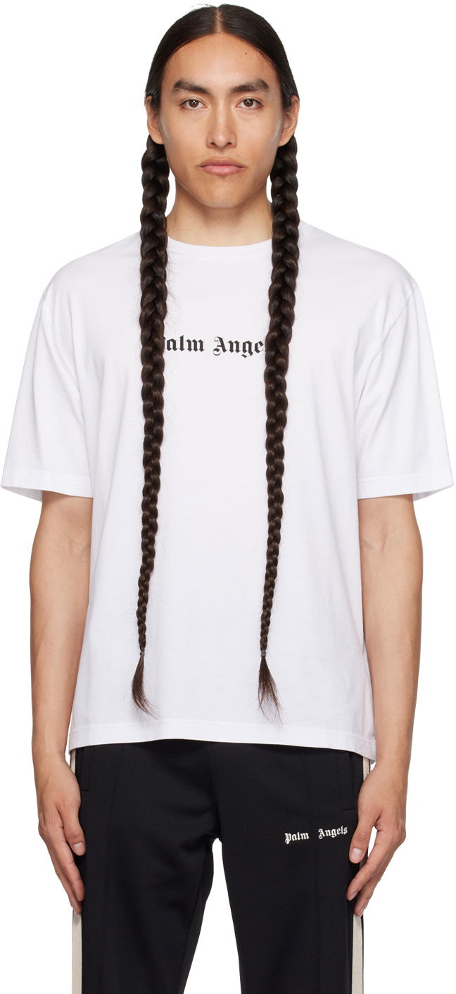 Тениска Palm Angels White Printed Бяло | PMAA089F23JER0020110, 0