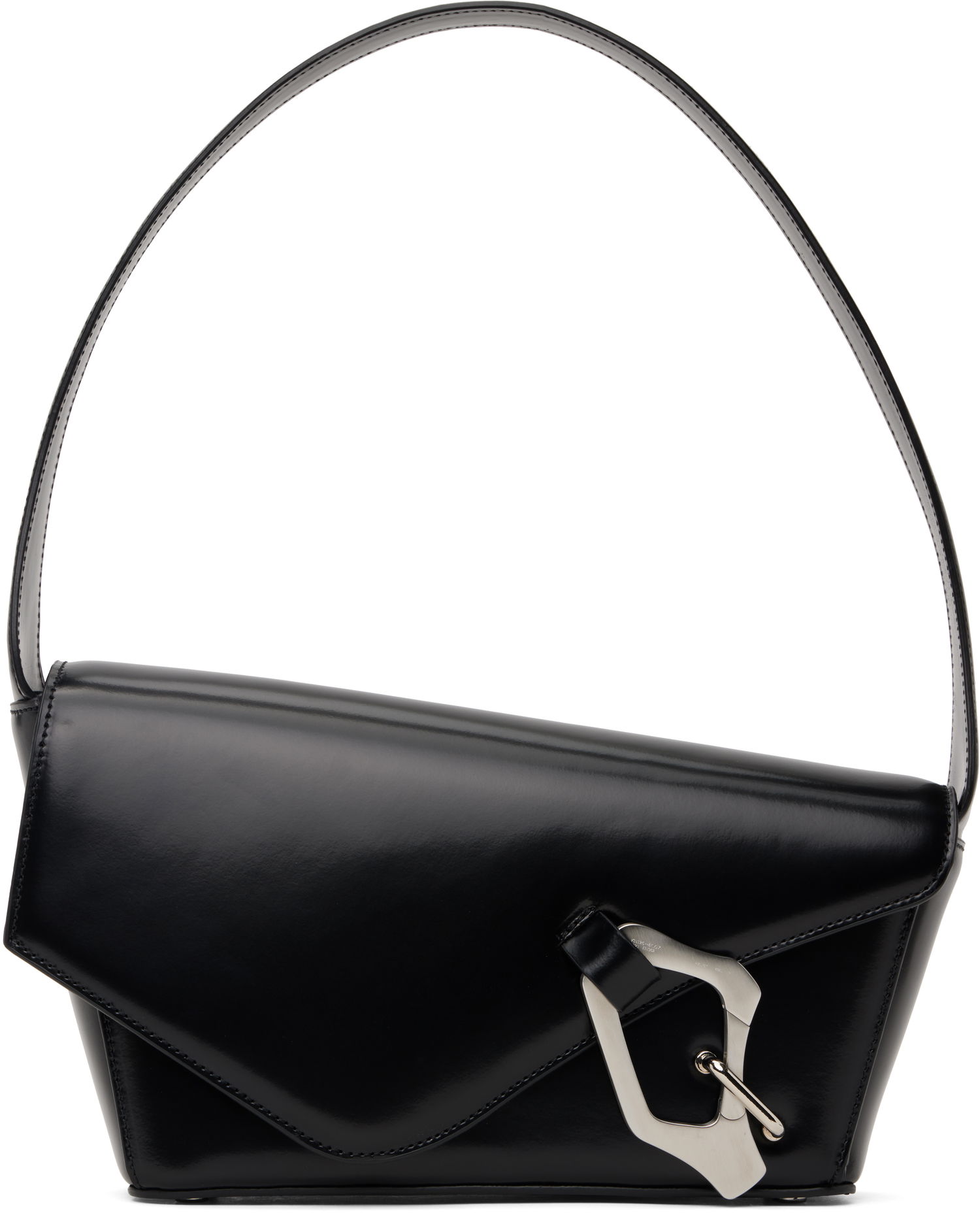 Чанта през рамо HELIOT EMIL Carabiner Leather Shoulder Bag Черно | AW24_15_073_BLK01, 0