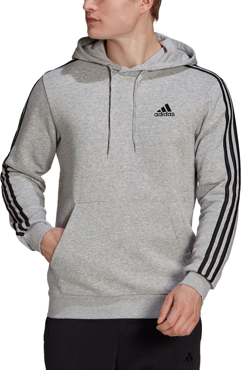 Суитчър adidas Originals Essentials 3-Stripes Hoodie Сиво | gk9084, 0