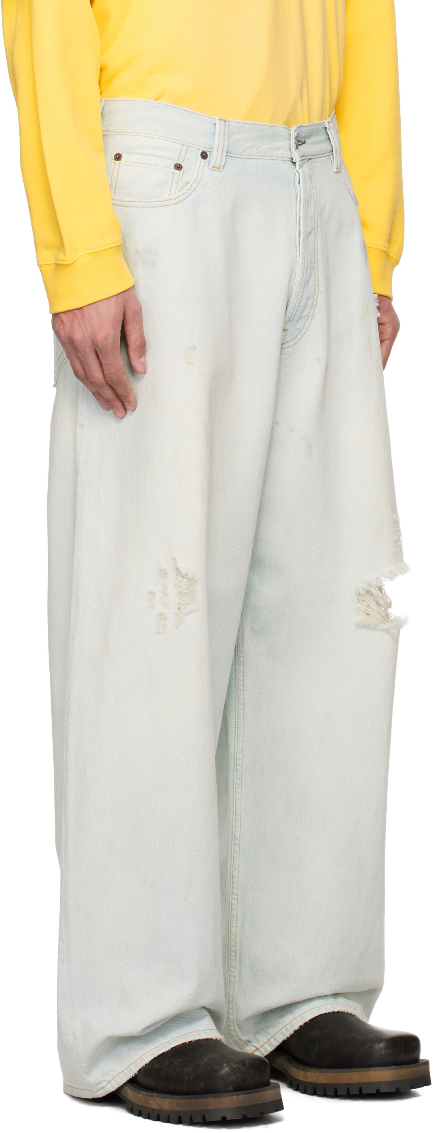 Дънки Acne Studios Acne Studios Super Baggy Fit 2023M Jeans Синьо | B00388-, 1