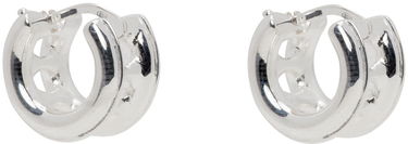 Обеци Bottega Veneta Watch Hoop Earrings Сиво | 775077V5070, 1