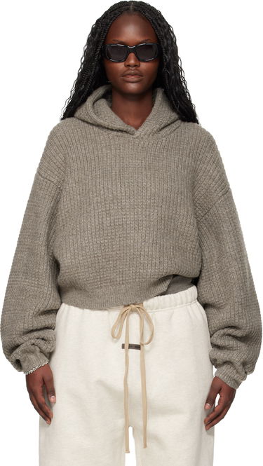 Суитчър Fear of God ESSENTIALS Holiday Heavy Waffle 90s Hoodie Сиво | 192HO255012FW, 0