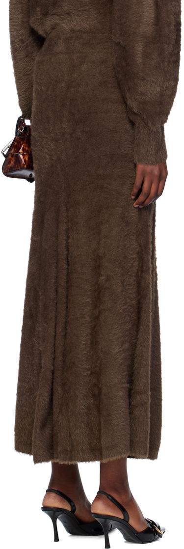 Пола Helmut Lang Helmut Lang Grunge Maxi Skirt Кафяво | O06HW701, 2