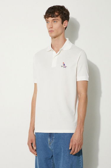 Поло тениска Paul Smith Paul Smith Applique Detail Polo Shirt Бяло | M1R.698P.NP4722, 4