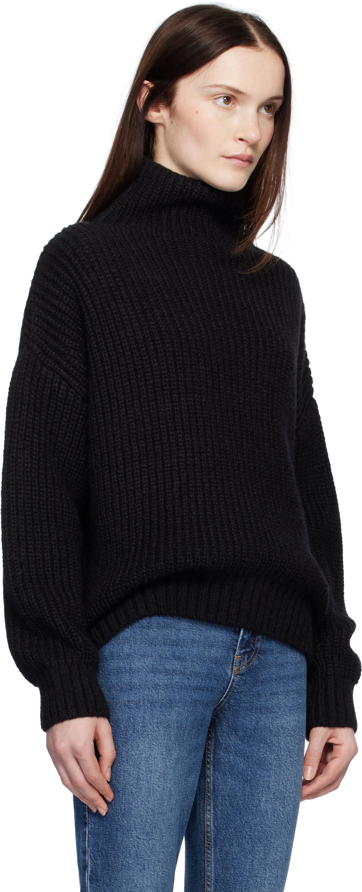 Пуловер Anine Bing Sydney Knit Turtleneck Sweater Черно | A-09-0102-000, 1