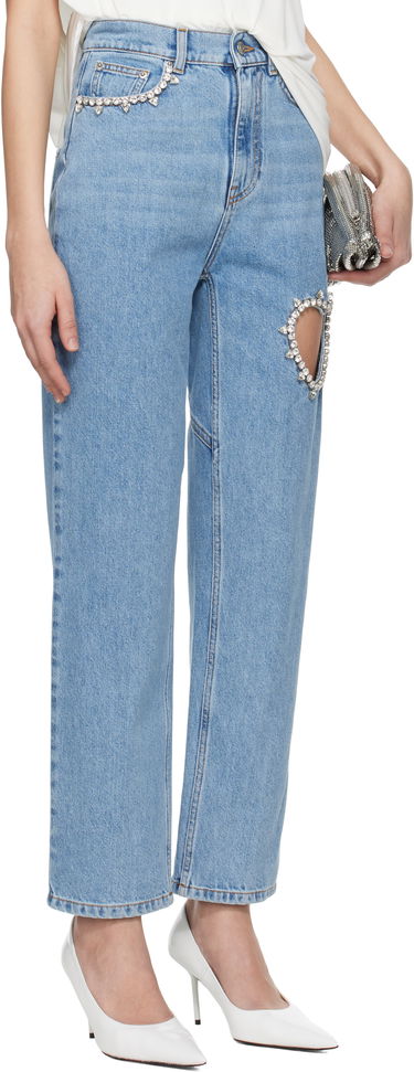 Дънки Area AREA Crystal Heart Cutout Jeans Синьо | 0000PA0069DE01, 1