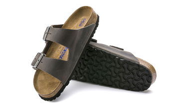 Кецове и обувки Birkenstock Arizona SFB Oiled Nubuck Leather Reg Fit Кафяво | 552801, 6