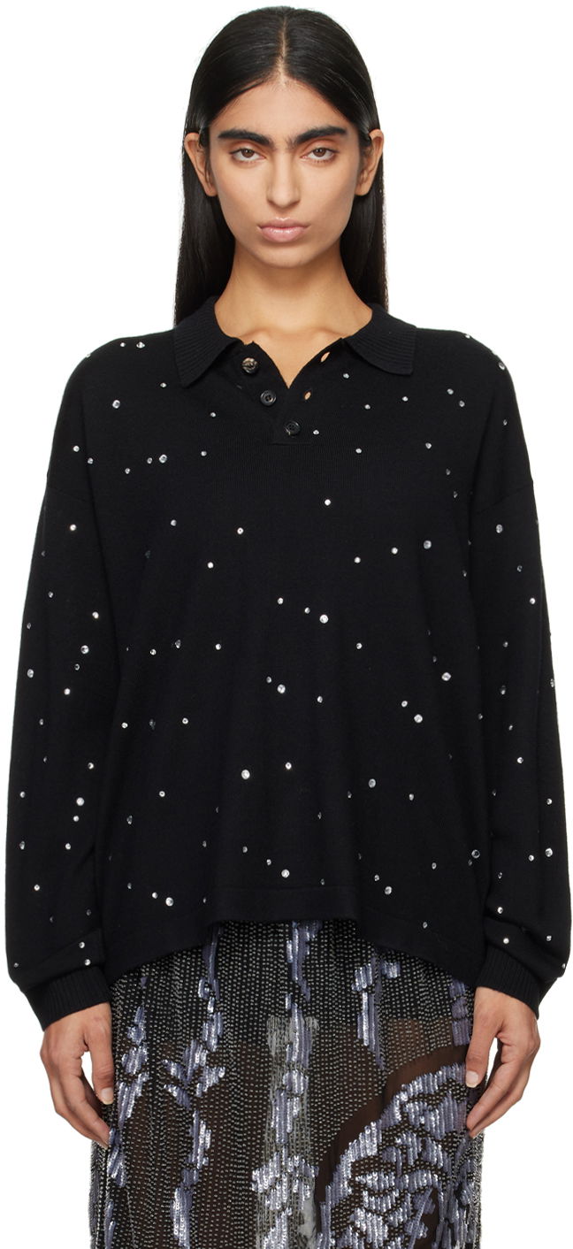 Поло тениска Bode Embellished Cycling Polo Черно | MRF24KT041, 0