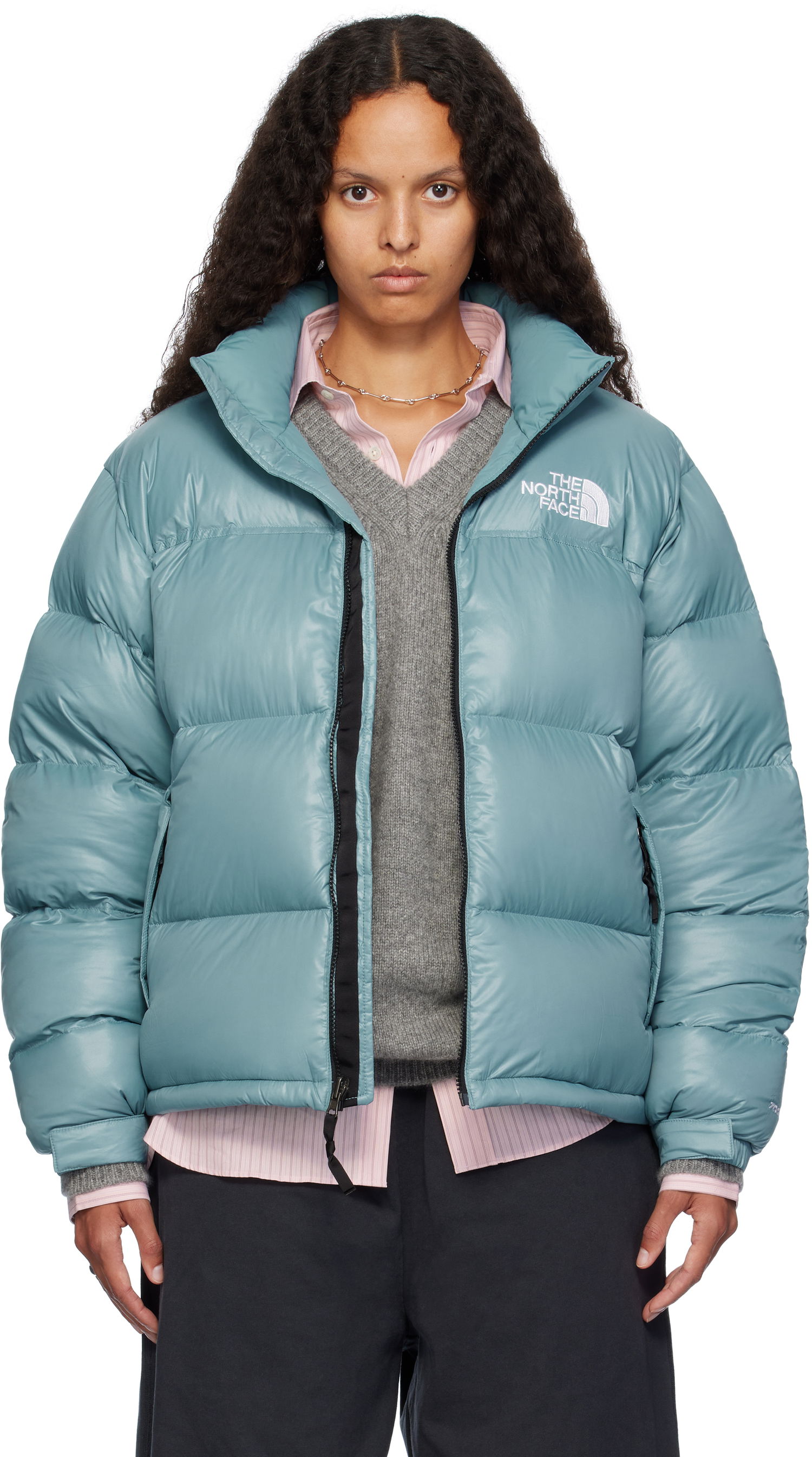 Пухо яке The North Face Exclusive Shine Down Jacket Синьо | NF0A3C8D39F, 0