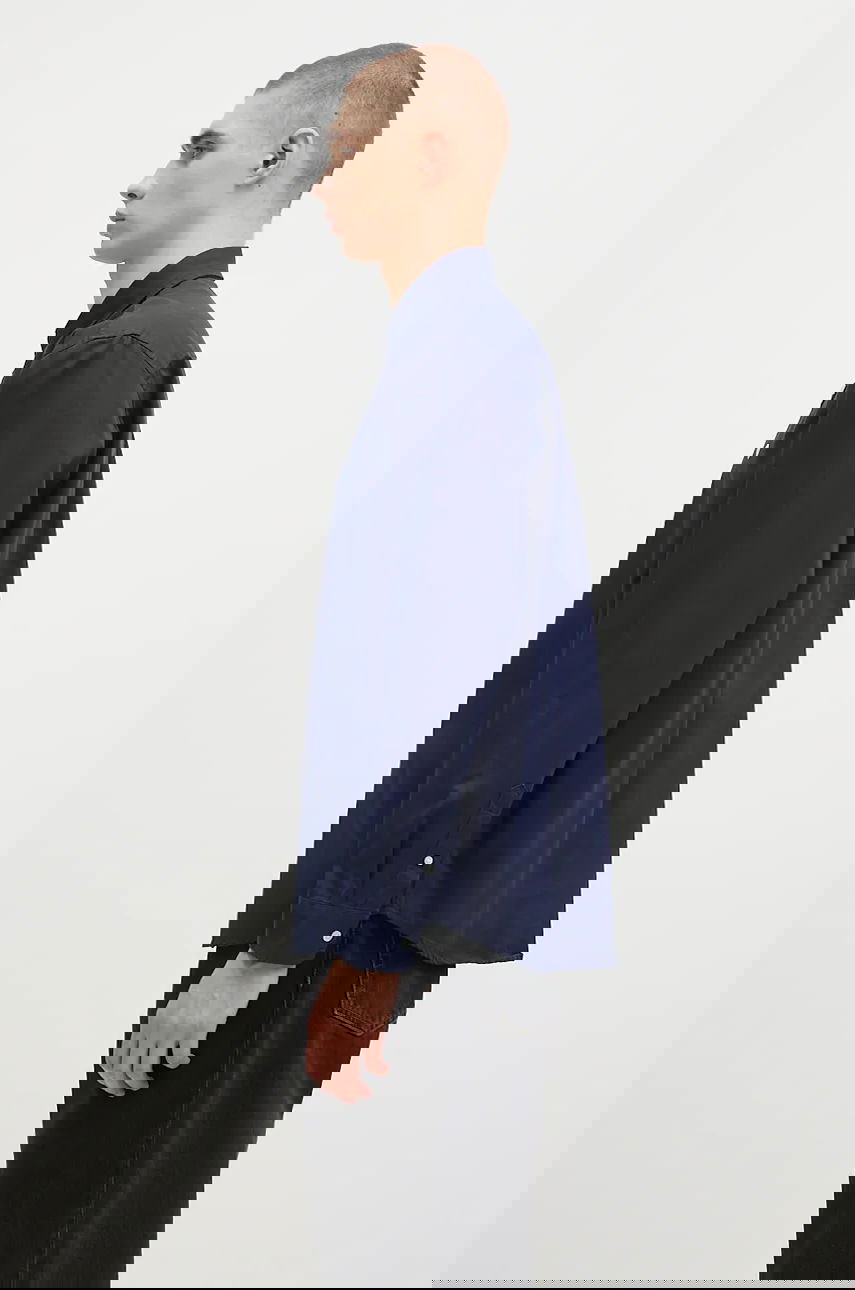 Риза Carhartt WIP Cotton Longsleeve Madison Shirt Regular Тъмно синьо | I023339.2E2XX, 1