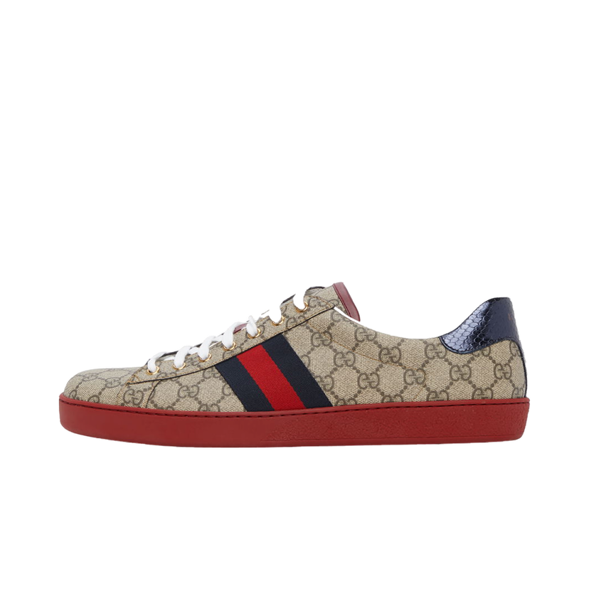 Кецове и обувки Gucci GG Supreme New Ace Sneakers 'Beige' Бежово | 429445 96G50