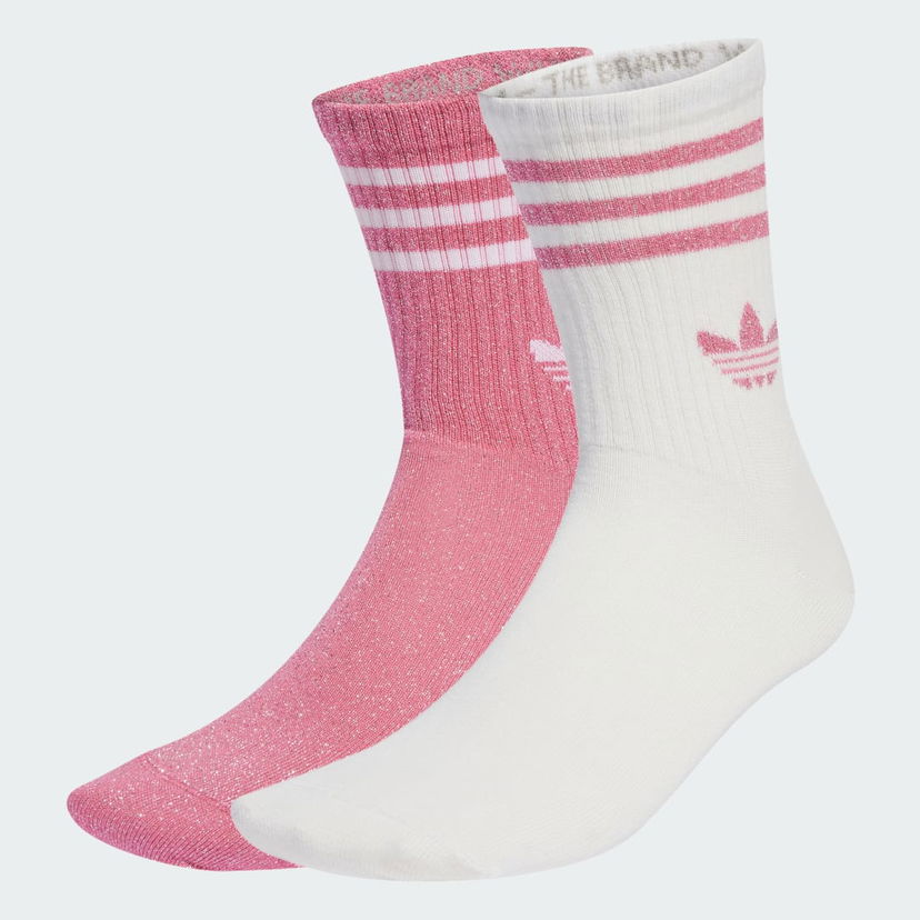 Чорапи adidas Performance Glitter Crew Socks 2 Pairs Розово | JX5205