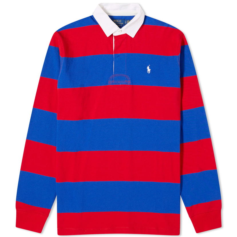 Поло тениска Polo by Ralph Lauren Stripe Rugby Polo Shirt Червено | 710900566013