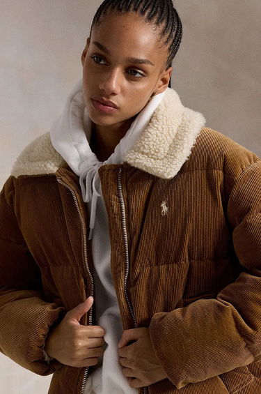 Пухо яке Polo by Ralph Lauren Corduroy Puffer Jacket Кафяво | 211947668, 4