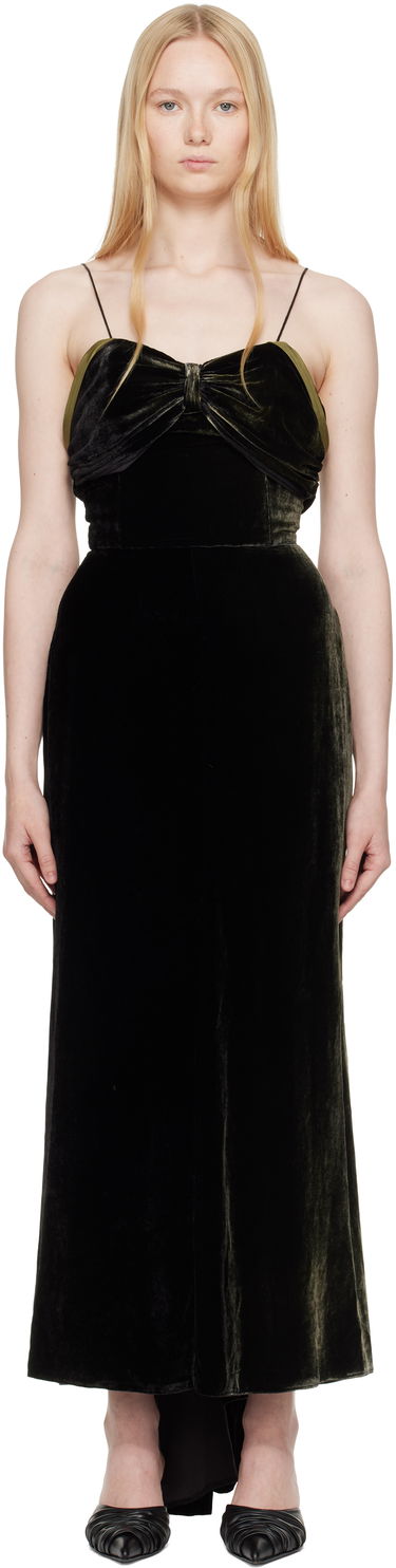 Pокля Maison Margiela Maison Margiela Velvet Maxi Dress Зелено | S51DG0003 M35345, 0