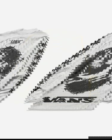 Тениска Vans Act of Disagreement Hazard Checkered Barbed Wire SIXIR Chaos Times Longsleeve T-Shirt Бяло | VN000RPWWHT1, 2