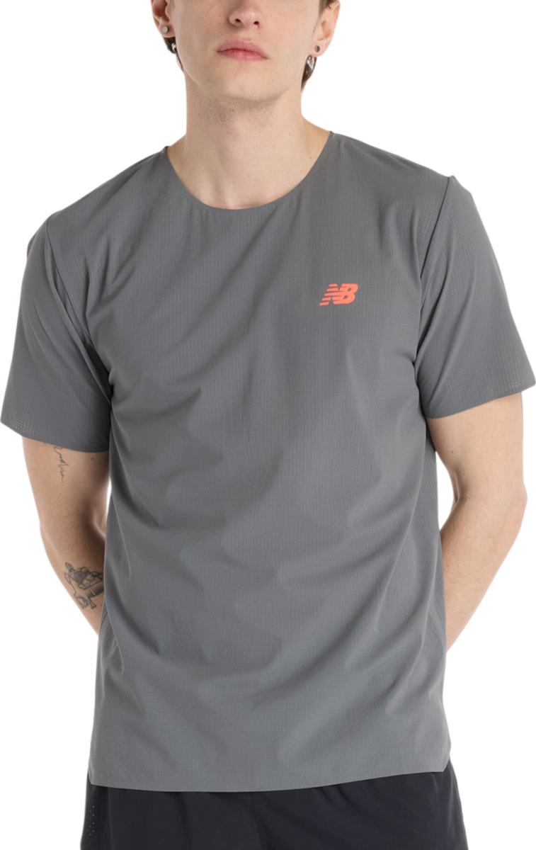 Тениска New Balance New Balance Race Day Ultra Light T-Shirt Сиво | mt51208-urr, 0