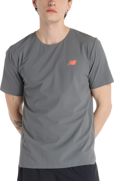 Тениска New Balance New Balance Race Day Ultra Light T-Shirt Сиво | mt51208-urr, 0
