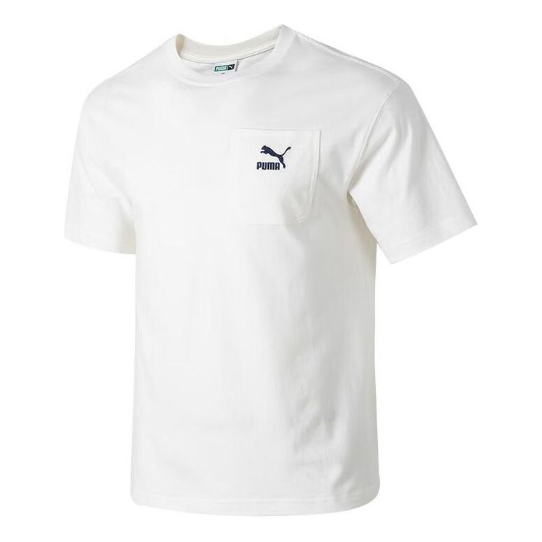 Тениска Puma Logo Pocket T-Shirt Бяло | 626858-65