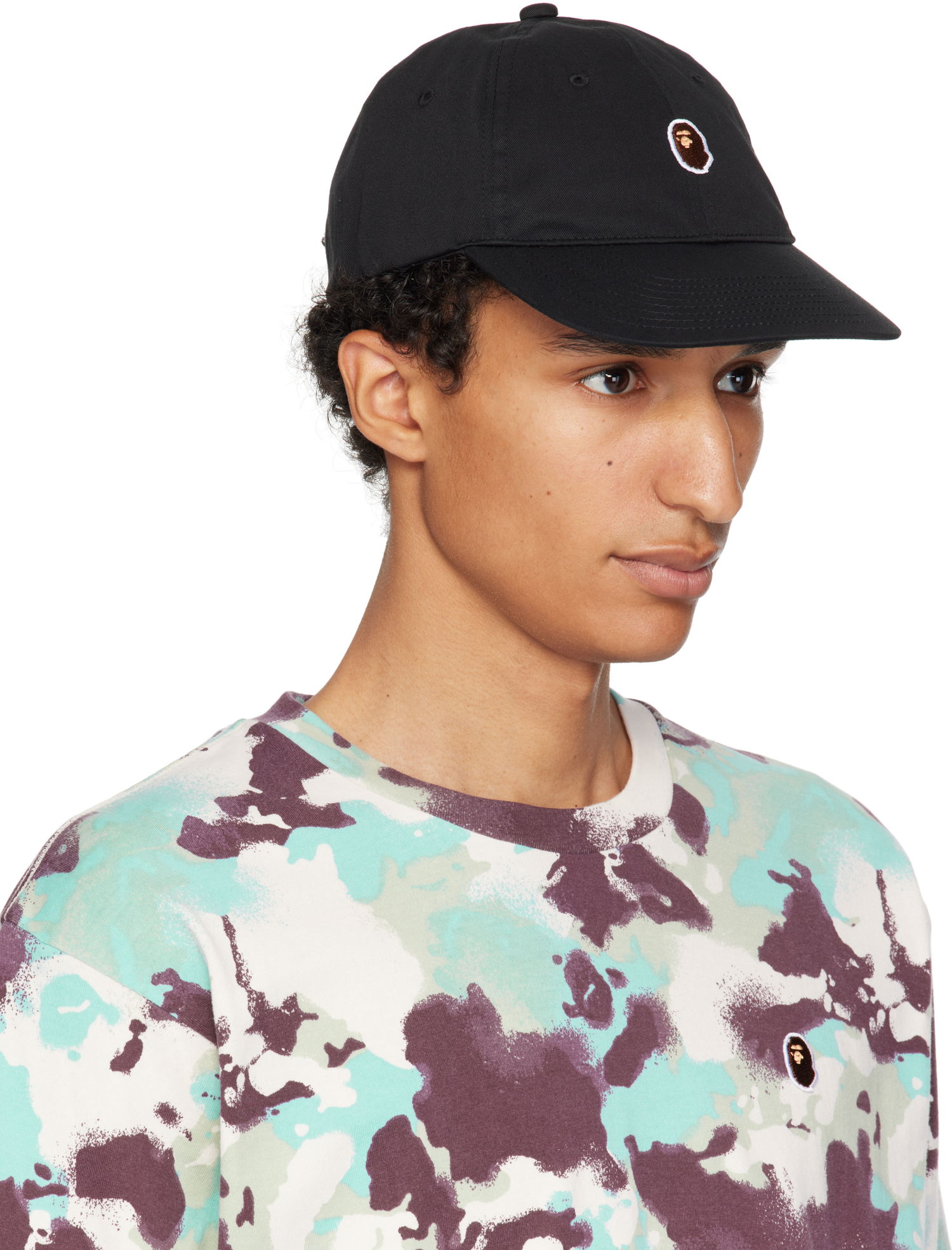 Шапка с козирка BAPE One Point Twill Cap Черно | 001CPL301311M, 1