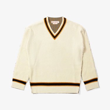 Пуловер Marni V-neck Sweater Бежово | CVMG0081Q0-MXW08, 0