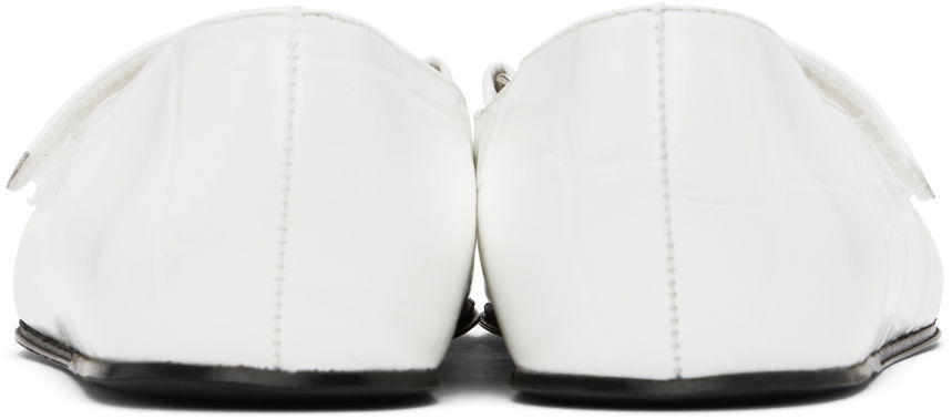 Облекло BY FAR BY FAR Molly Ballerina Flats Бяло | 23SSMOLFWHMCEL, 1