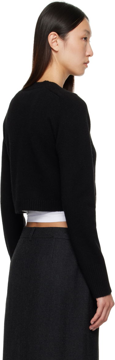 Пуловер Loulou de Saison Loulou de Saison Zephir Cashmere Cropped Cardigan Черно | ZEPHIR LDS, 2