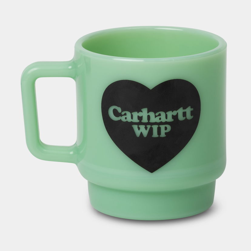 Домашен декор Carhartt WIP Carhartt WIP Heart Glass Mug Зелено | I035873_2