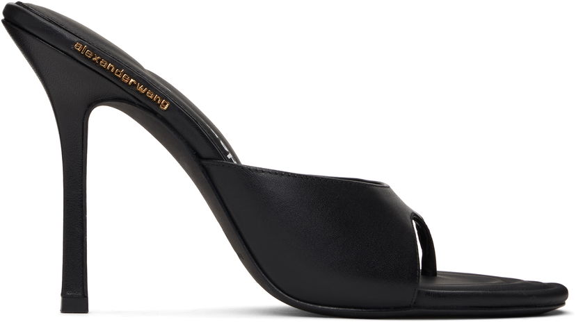 Аксесоари Alexander Wang Alexander Wang Lucienne 105 Thong Heeled Sandals Черно | 30125S010