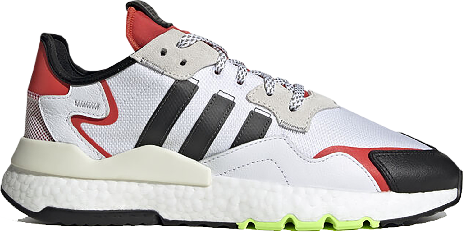 Кецове и обувки adidas Originals Nite Jogger White Black Red Бяло | EH1293, 0