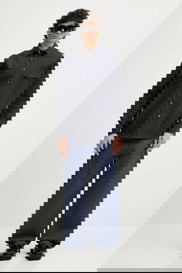 Панталони Carhartt WIP Landon Wide Leg Cotton Pants Тъмно синьо | I034806.2OTGD, 4