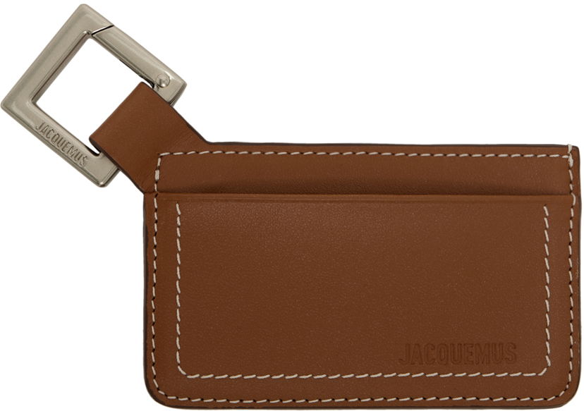 Портфейл Jacquemus 'Le porte-cartes Cuerda' Card Holder Кафяво | 24E245SL125-3061