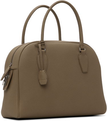 Дамска чанта The Row The Row India 12.00 Leather Satchel Bag Кафяво | W1595-L133, 1