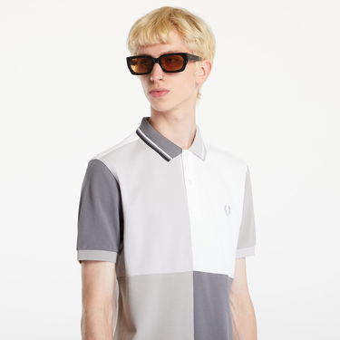 Поло тениска Fred Perry Beams Grid Design Fp Polo T-Shirt White Бяло | SM7187 100, 4