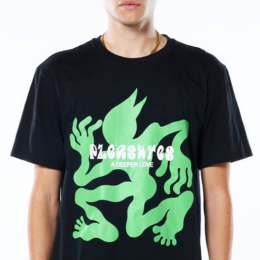 Тениска Pleasures BPMS Tee Черно | P22SP042-BLACK, 2